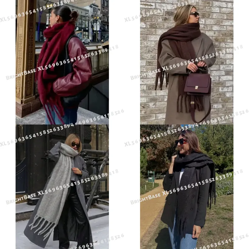 Cashmere Pashmina Wrap - 2025 Bufanda de invierno cálida y