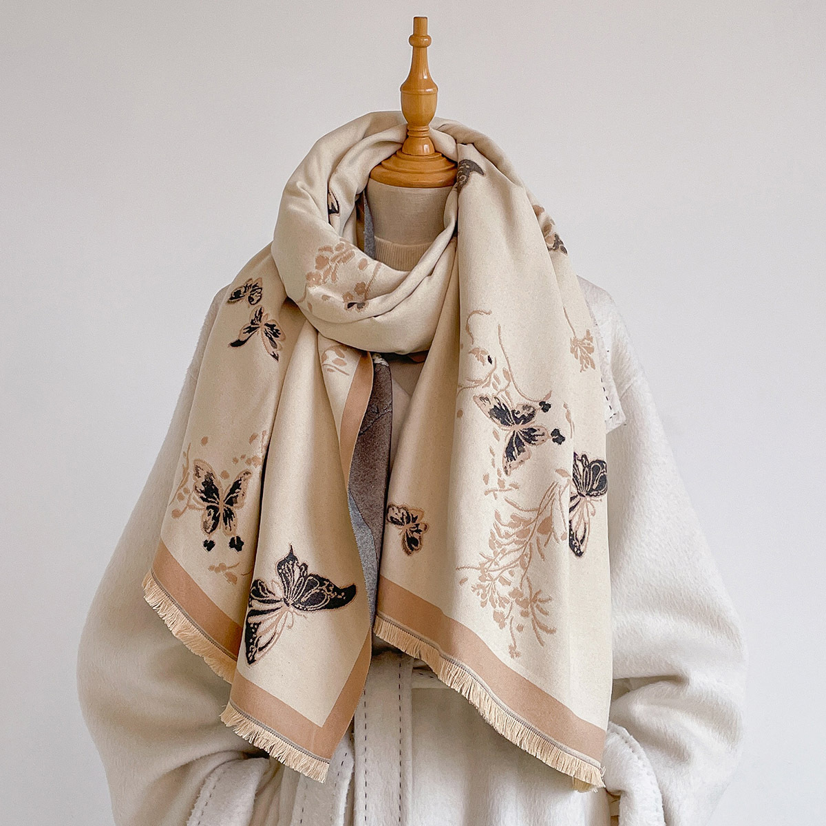 Bufanda de imitación de cachem - Cashmere Pashmina Wrap reseña y precio